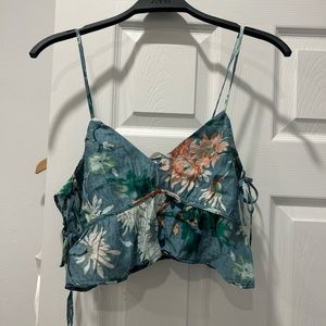 H&M crop top with side ties